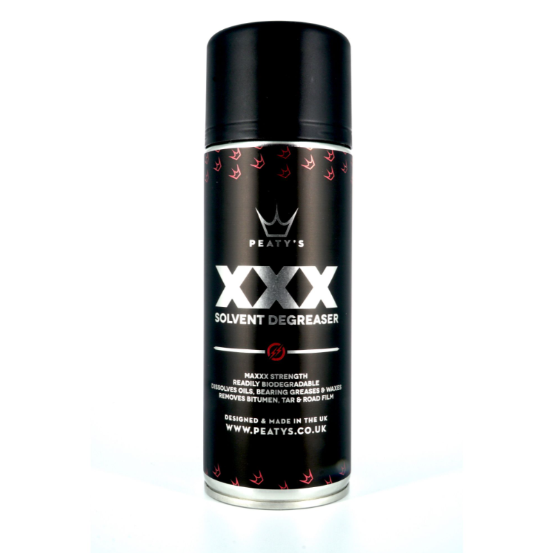Desengrasante Solvente Peaty's XXX - 400 ml en aerosol