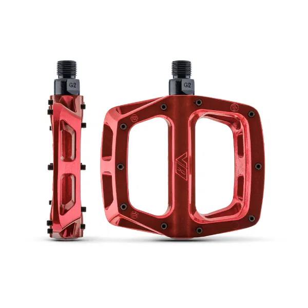 Pedales DMR V8 - Par - Rojo Eléctrico