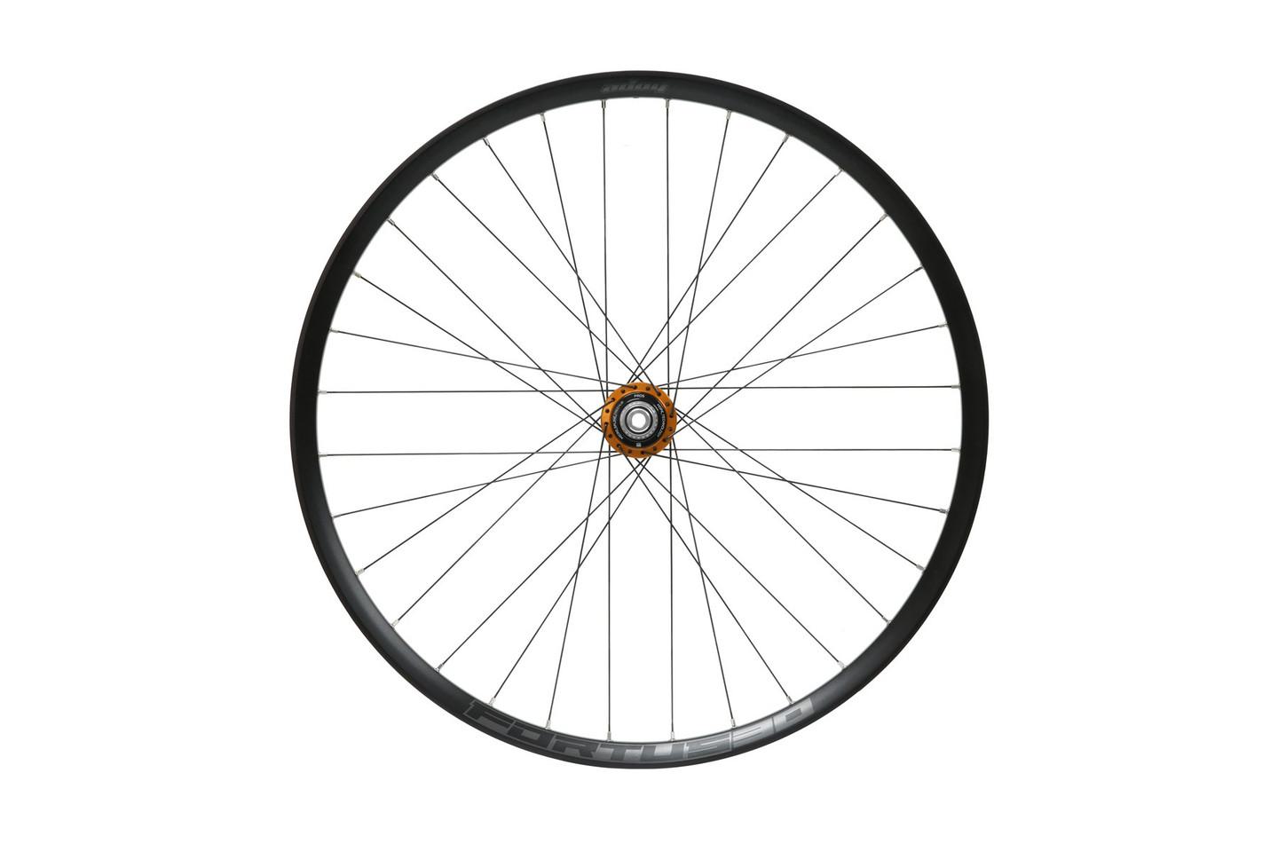 Hope Fortus 30W 27.5" Rueda Trasera - Pro 5 6 Pernos - Acero HG - 148mm Boost - Naranja