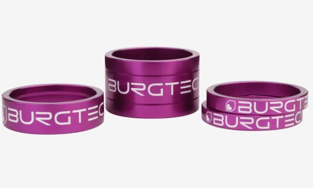Kit de Espaciadores de Mástil Burgtec - Lluvia Morada