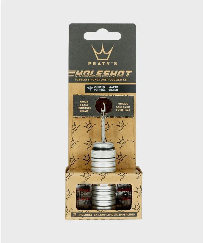 Kit de Parches para Neumáticos Sin Cámaras Peaty's HoleShot - Plata