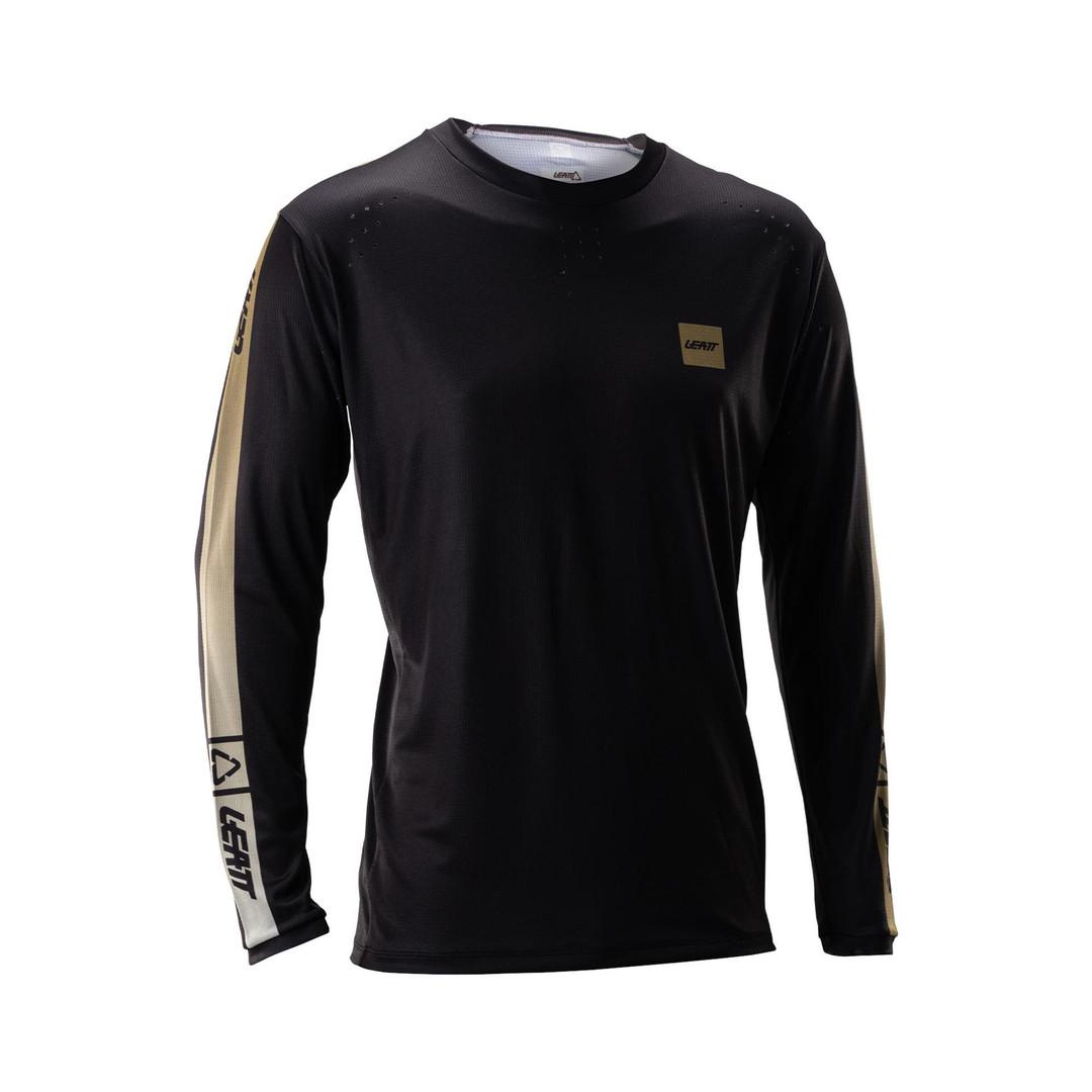Camiseta de Manga Larga Leatt Gravity 4.0 MTB V26 - Rayas Negro