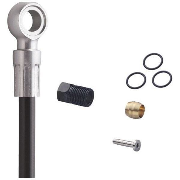 Manguera cortable de freno de disco Shimano XTR/XT/SLX - Banjo recto - Delantero - Negro