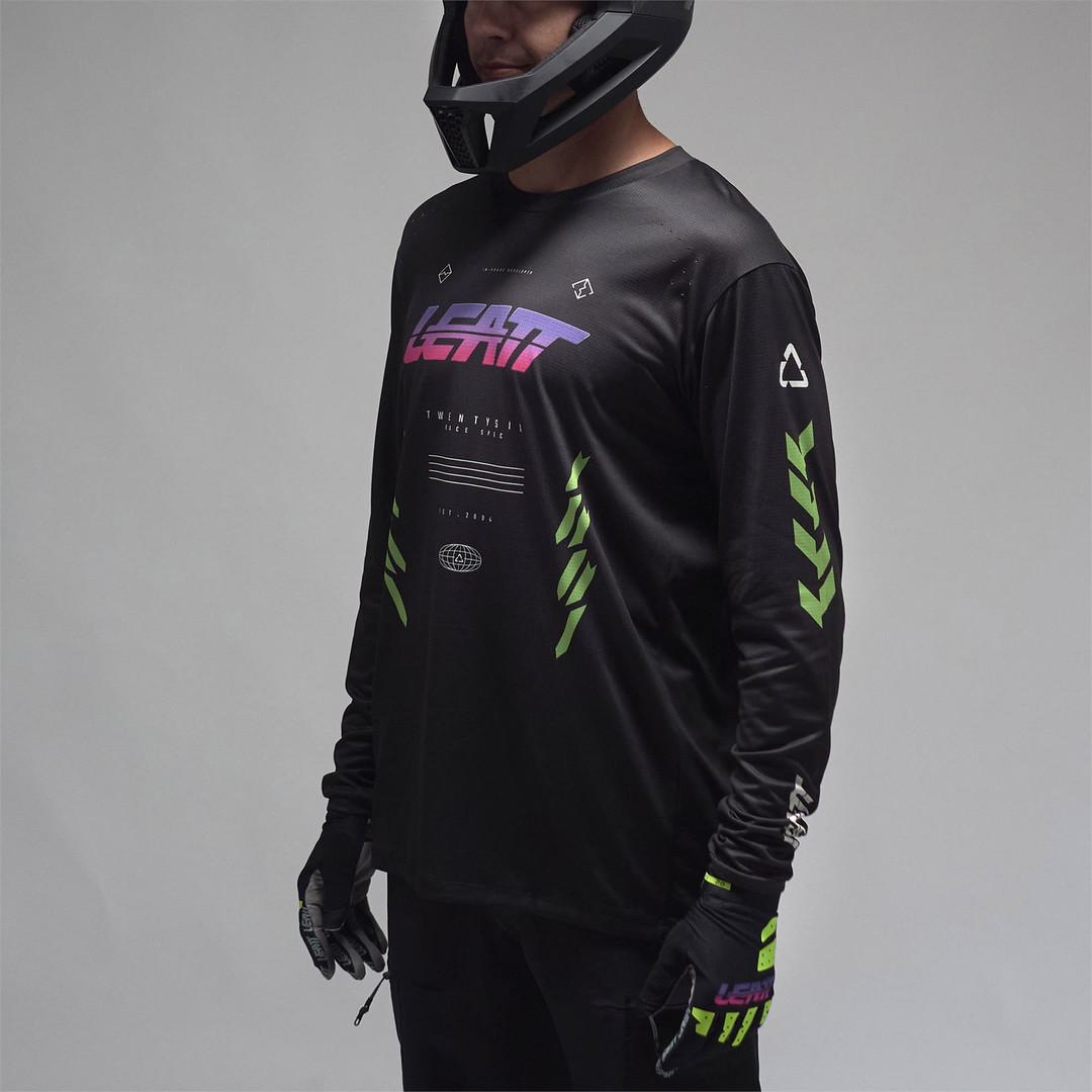 Camiseta de Manga Larga Leatt Gravity 4.0 MTB V26 - Negro de Carrera