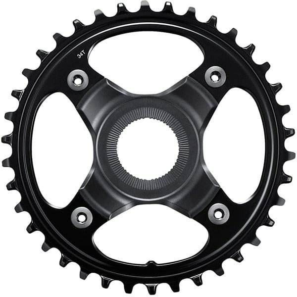 Anillo de cadena Shimano E80 12 velocidades DCE de 34 dientes sin protector de cadena - Línea de cadena 53 mm