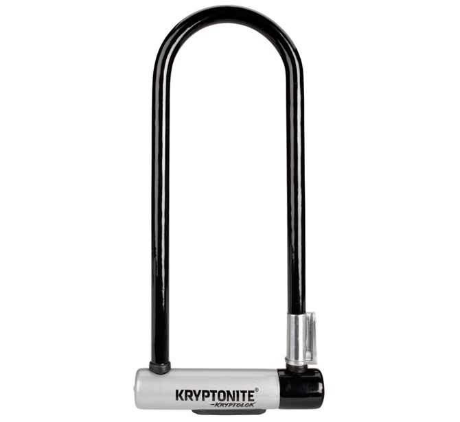 Candado U Kryptonite Kryptolock con barra larga y soporte Flexframe