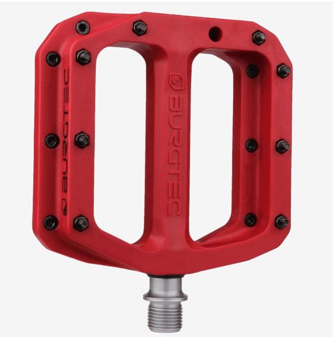 Pedales compuestos Burgtec MK4 - Rojo de Carrera