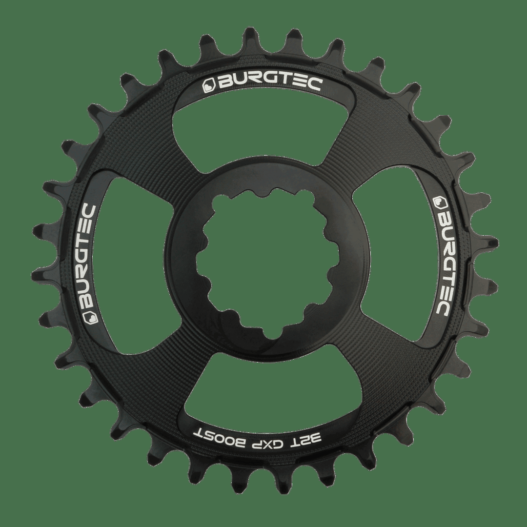 Anillo de cadena grueso delgado Burgtec SRAM Boost 3 mm de desplazamiento 30 dientes - Negro