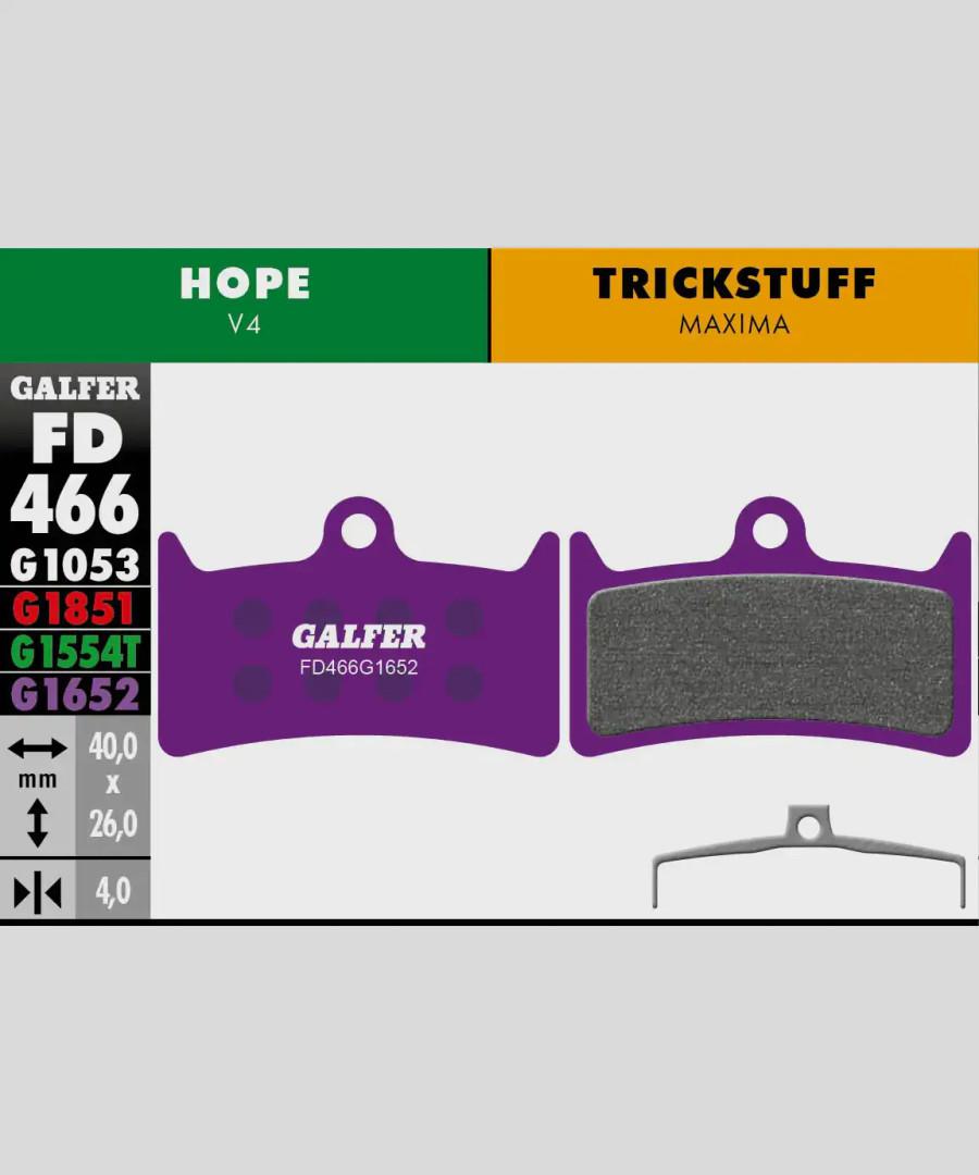 Pastillas de Freno de Disco Galfer para E-Bike - Hope V4 | Trickstuff - Maxima