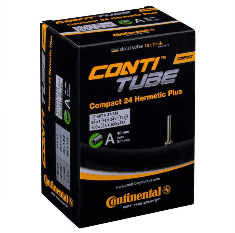 Neumático Continental Conti Tube Compact 24" Ancho Hermético Plus - 40 mm Schrader