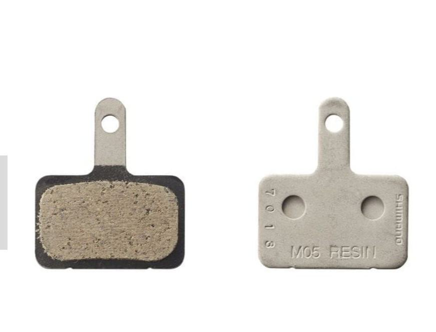 Pastillas de freno Shimano M05-RX y resorte - Pastilla de resina/contraplaca de acero
