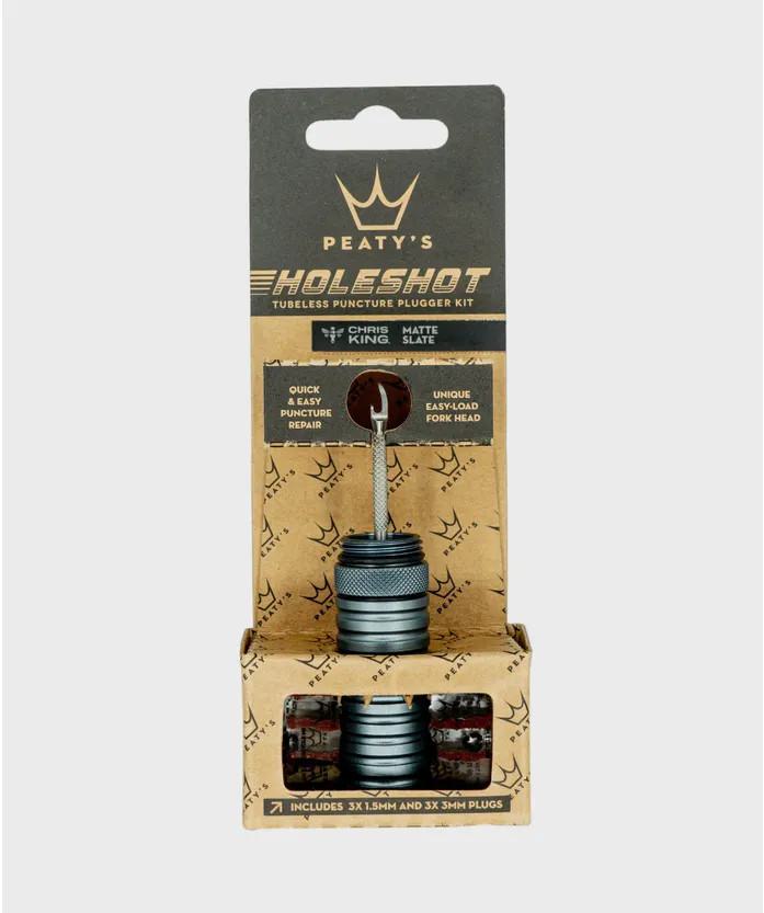 Kit de Tapón de Punción Sin Cámaras Peaty's HoleShot - Gris Plata
