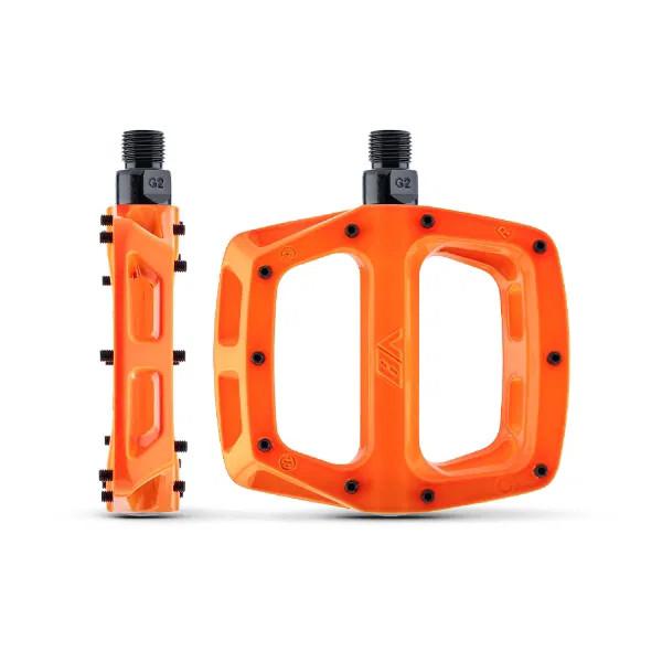 Pedales DMR V8 - Par - Naranja Resaltador