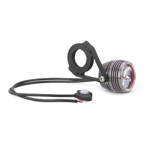 Luz delantera para bicicleta eléctrica Exposures Flex MTB - Negro metal